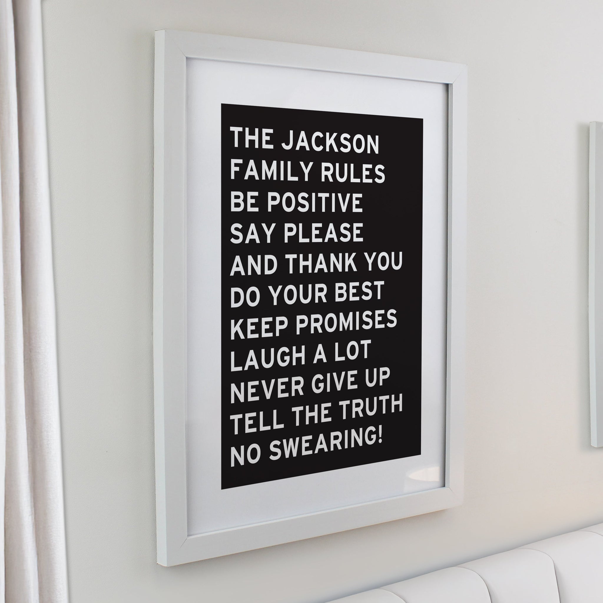 Personalised Typography Framed Prints: 6 - Framed Prints By Gift Moments