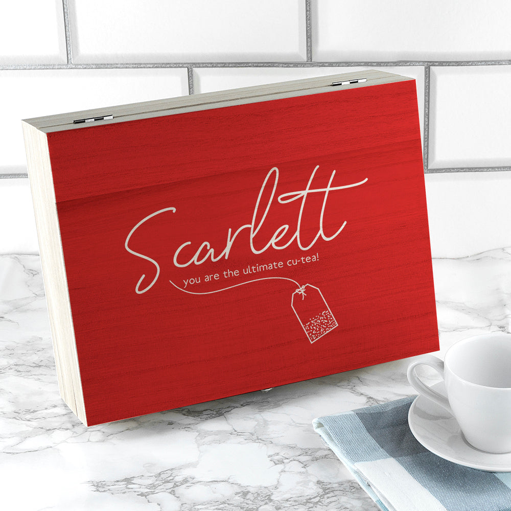 Personalised The Ultimate Cu Tea Box Selection: 3 Tea Boxes By Gift Moments