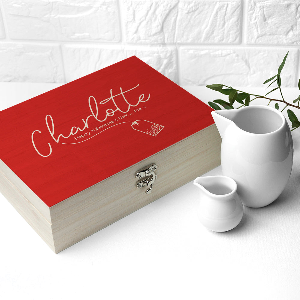 Personalised The Ultimate Cu Tea Box Selection: 7 Tea Boxes By Gift Moments