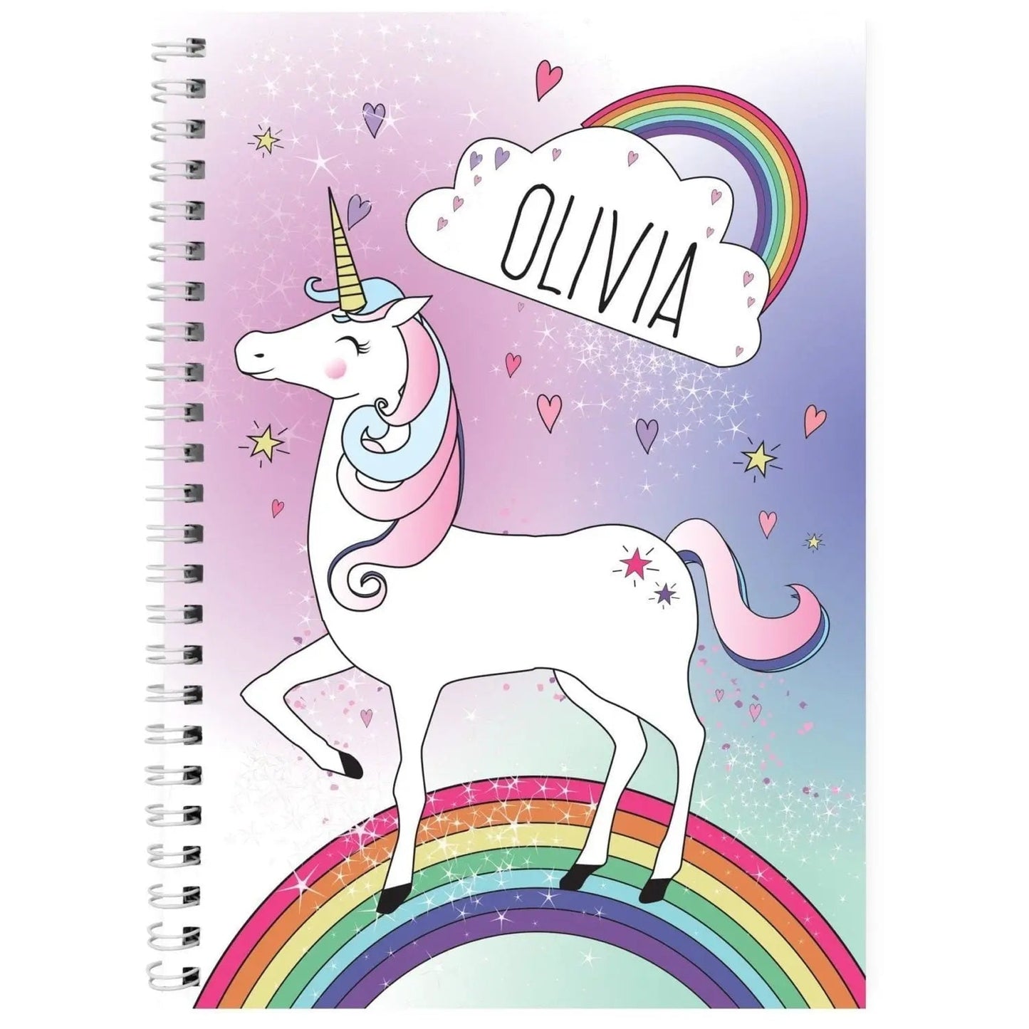 Personalised Unicorn A5 Notebook: 2 - Notebooks By Gift Moments