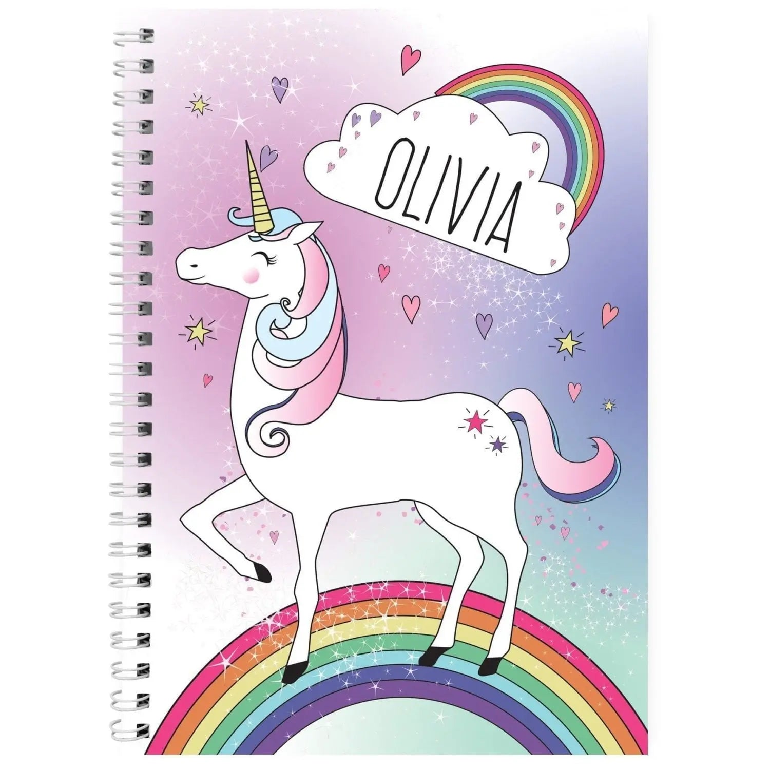 Personalised Unicorn A5 Notebook: 2 - Notebooks By Gift Moments
