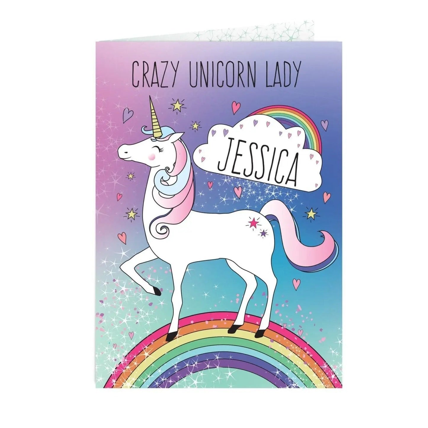Personalised Unicorn Card: 3 - Greeting Cards By Gift Moments
