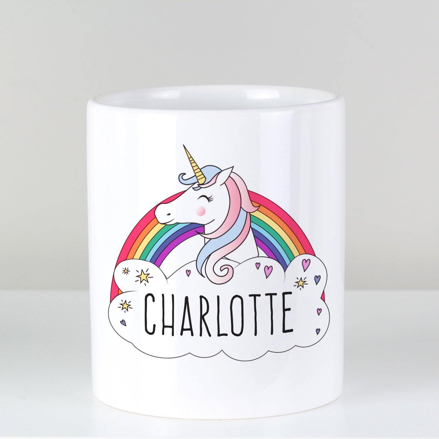 Personalised Unicorn Ceramic Storage Pot: 4 - Storage By Gift Moments