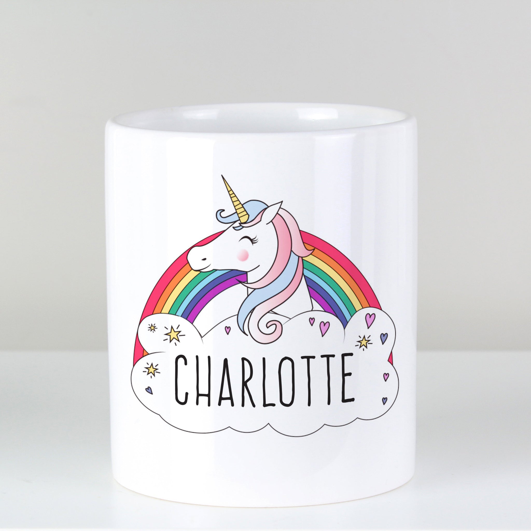 Personalised Unicorn Ceramic Storage Pot: 4 - Storage By Gift Moments