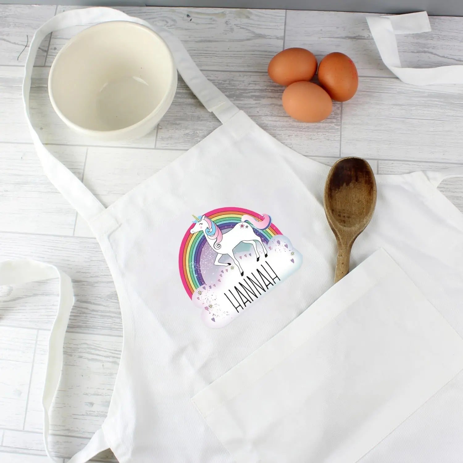 Personalised Unicorn Childrens Apron: 1 - Aprons By Gift Moments