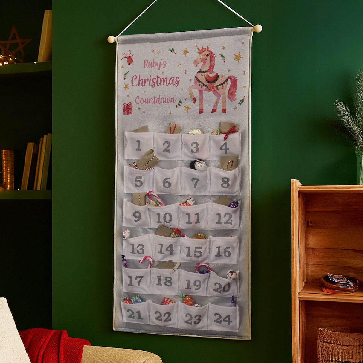 Personalised Unicorn Christmas Advent Calendar - Shop Advent Calendars At Gift Moments - 5