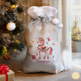 Personalised Unicorn Christmas Sack: 2 - Christmas Sacks By Gift Moments