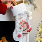 Personalised Unicorn Christmas Stocking - Shop Christmas Stockings At Gift Moments - 2