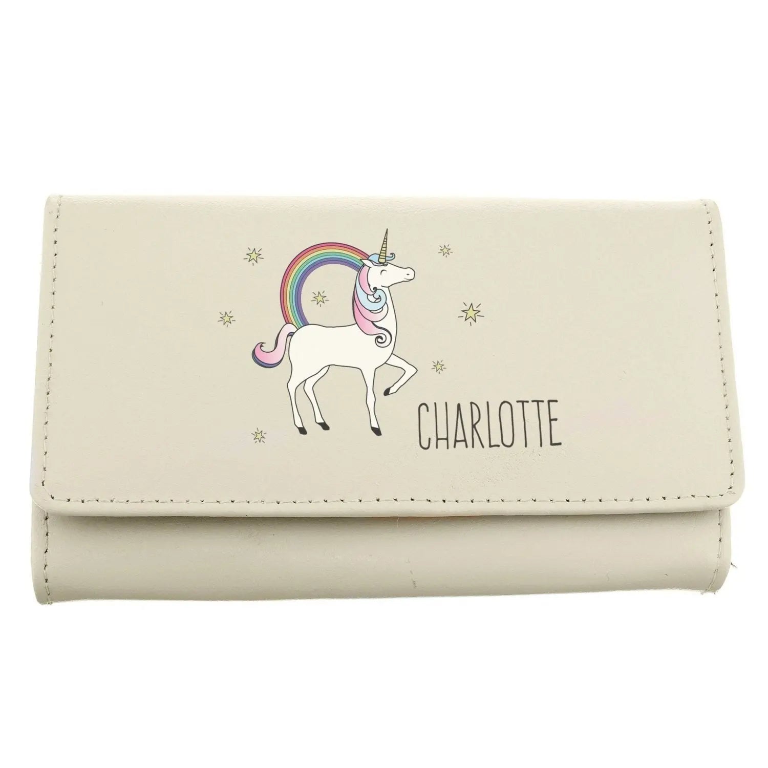 Personalised Unicorn Cream Purse: 3 - Bags & Purses By Gift Moments