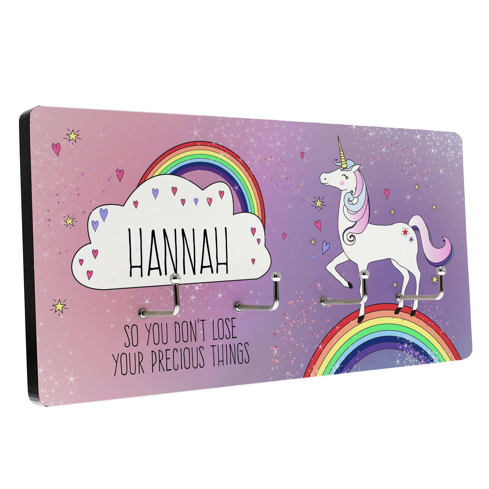 Personalised Unicorn Jewellery Hooks: 5 - Signs & Plaques By Gift Moments