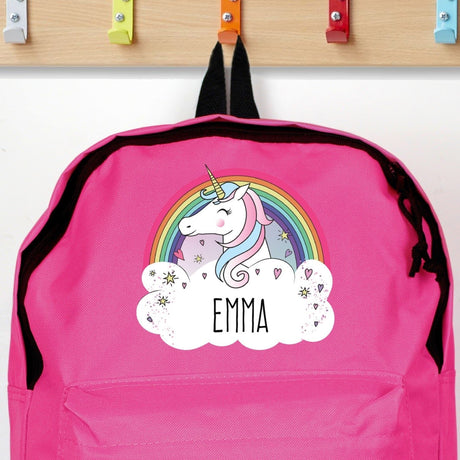 Personalised Unicorn Pink Backpack: 3 - Kids Bags By Gift Moments