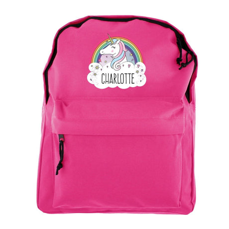 Personalised Unicorn Pink Backpack: 5 - Kids Bags By Gift Moments