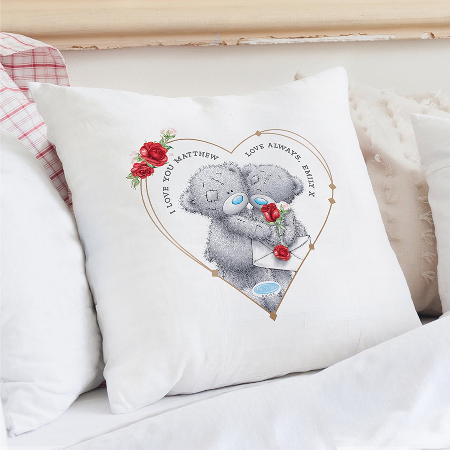 Personalised Me to You Valentine Cushion: 2 - Cushions