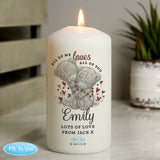 Personalised Me to You Valentine Pillar Candle: 1 - Candles