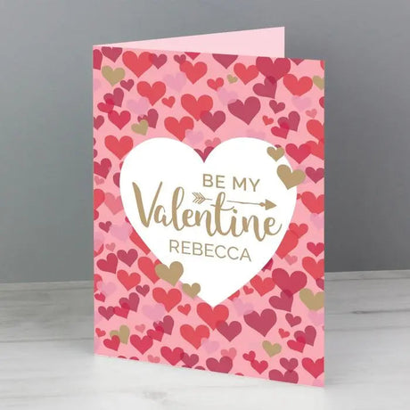 Personalised Valentine’s Day Confetti Hearts Card: 2 - Greeting Cards By Gift Moments