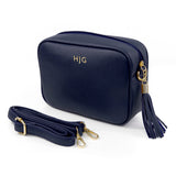 Personalised Vegan Leather Crossbody Bag in Navy: 3 - Bags & Purses By Gift Moments