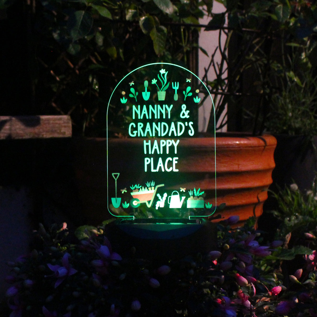 Personalised Vegetable Patch Outdoor Solar Light: 3 - Solar Lights By Gift Moments
