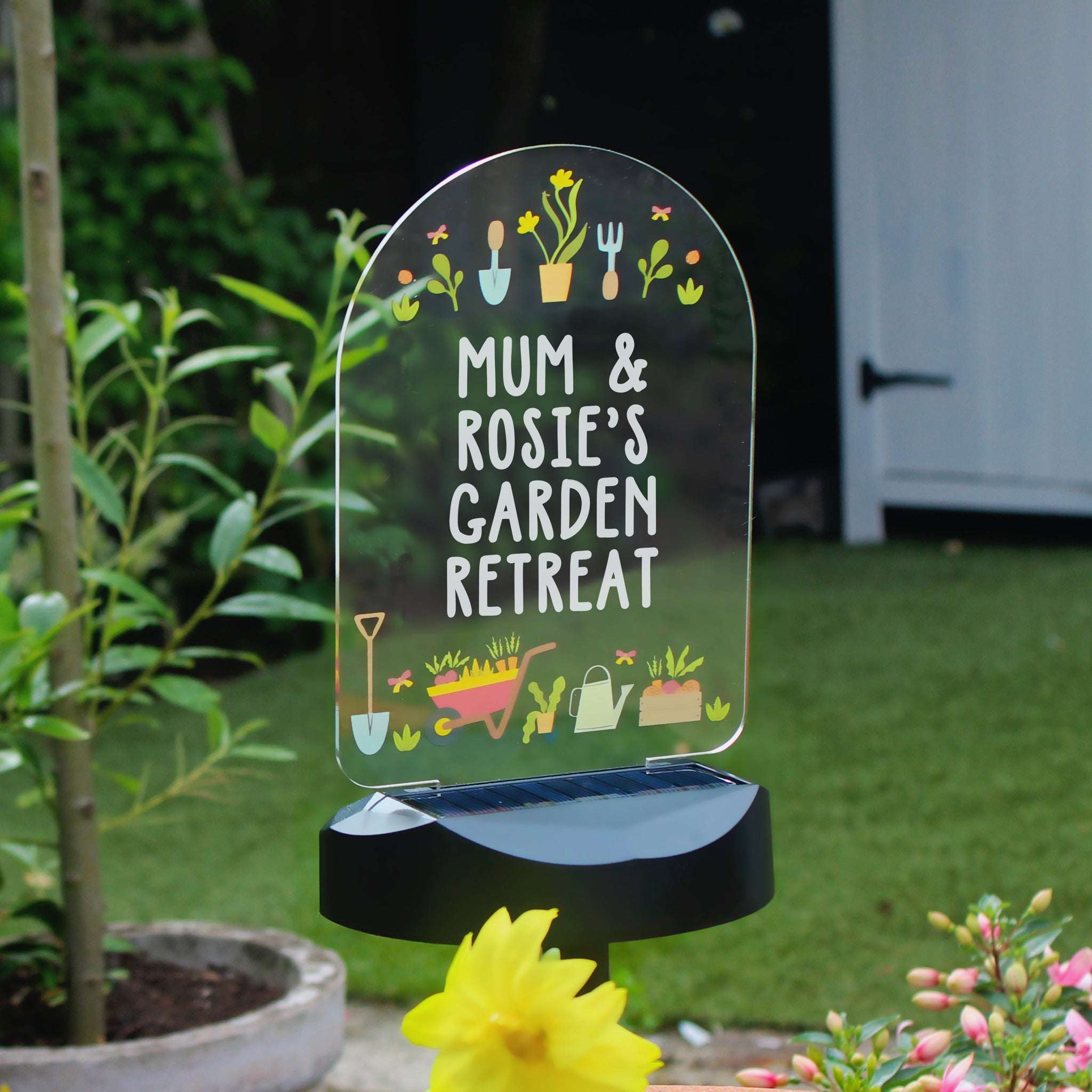 Personalised Vegetable Patch Outdoor Solar Light: 9 - Solar Lights By Gift Moments