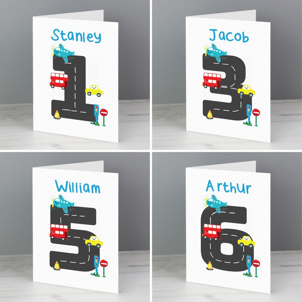 Personalised Vehicles Birthday Card - Shop Greeting Cards At Gift Moments - 2