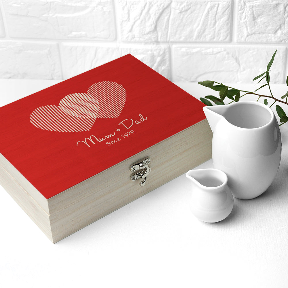 Personalised Venn Diagram Tea Box Selection: 5 Tea Boxes By Gift Moments