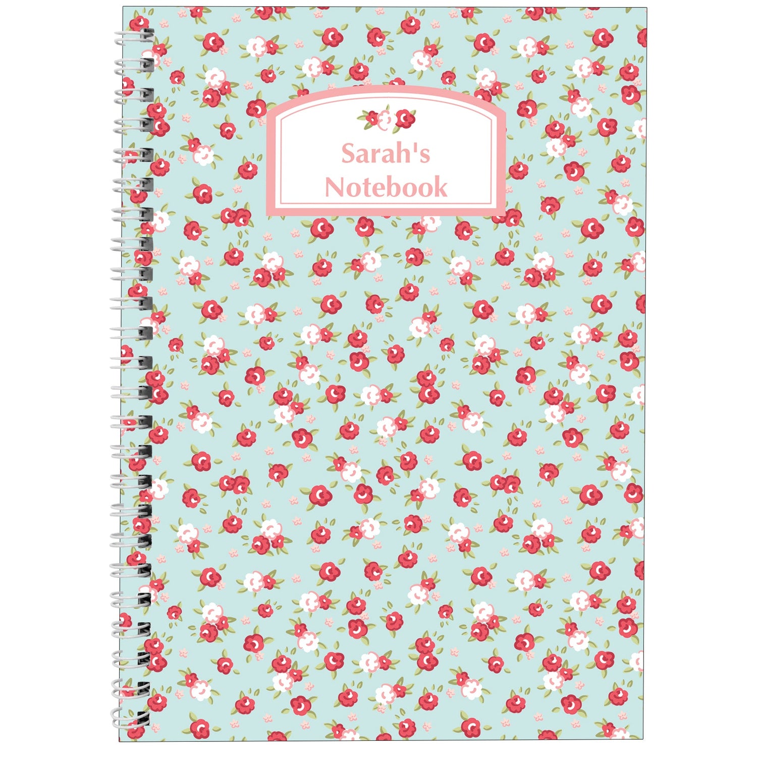 Personalised Vintage Floral A5 Notebook: 3 - Notebooks By Gift Moments