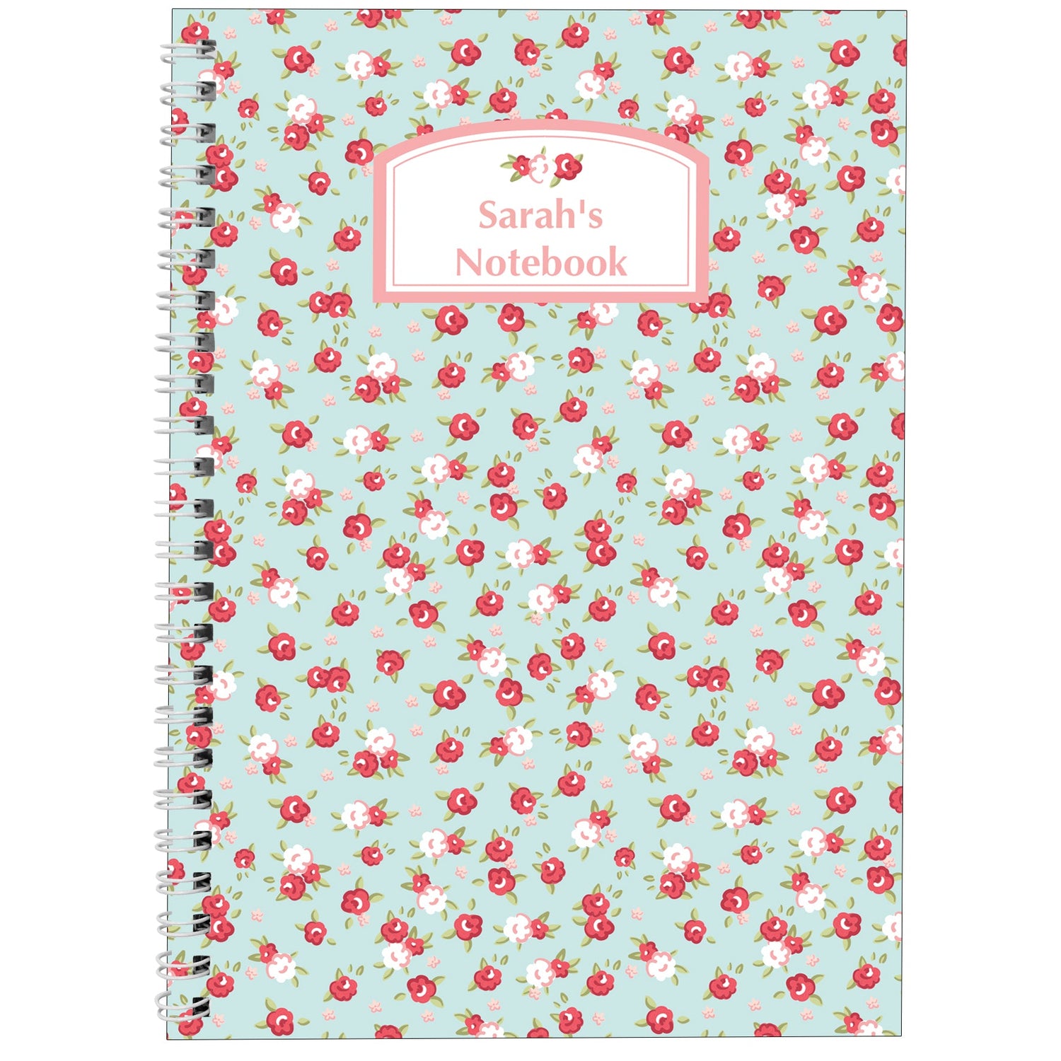 Personalised Vintage Floral A5 Notebook: 4 - Notebooks By Gift Moments