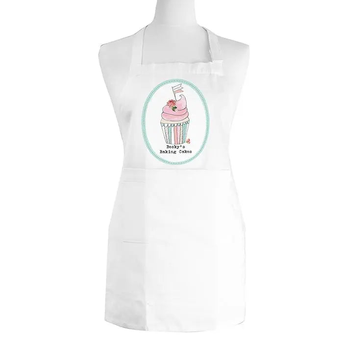 Personalised Vintage Pastel Cupcake Childrens Apron: 3 - Aprons By Gift Moments