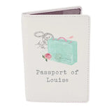 Personalised Vintage Pastel Cream Passport Holder: 2 - Passport Holders By Gift Moments