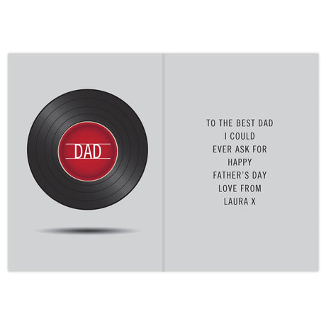 Personalised Vintage Record Card: 5 - Greeting Cards By Gift Moments