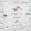Personalised Vintage Rose Acrylic House Sign - Shop Signs & Plaques At Gift Moments - 1