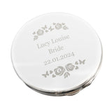 Personalised Vintage Rose Compact Mirror: 4 - Compact Mirrors By Gift Moments