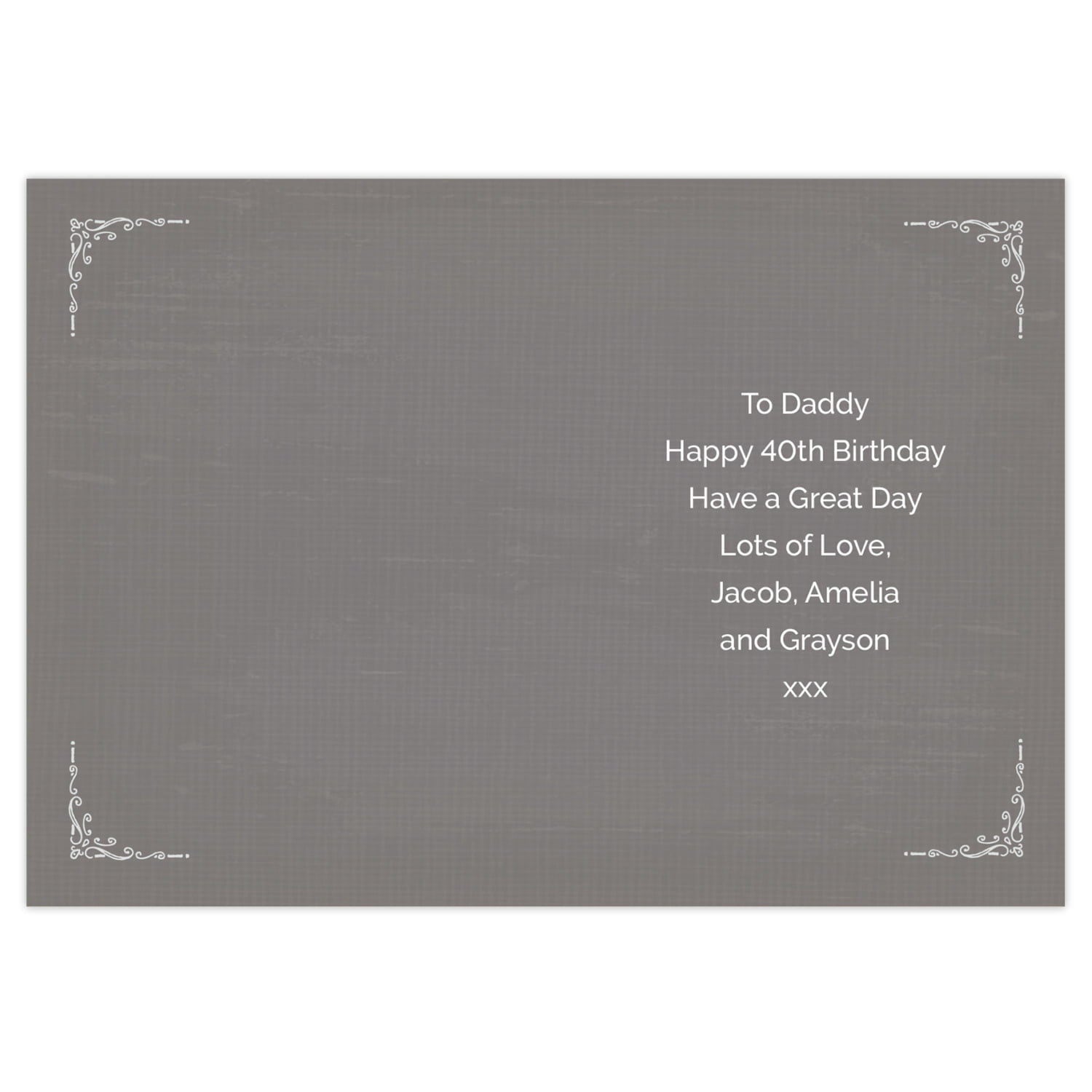 Personalised Vintage Typography Birthday Card: 3 - Greeting Cards By Gift Moments