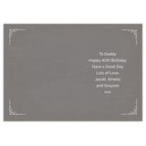 Personalised Vintage Typography Birthday Card: 3 - Greeting Cards By Gift Moments