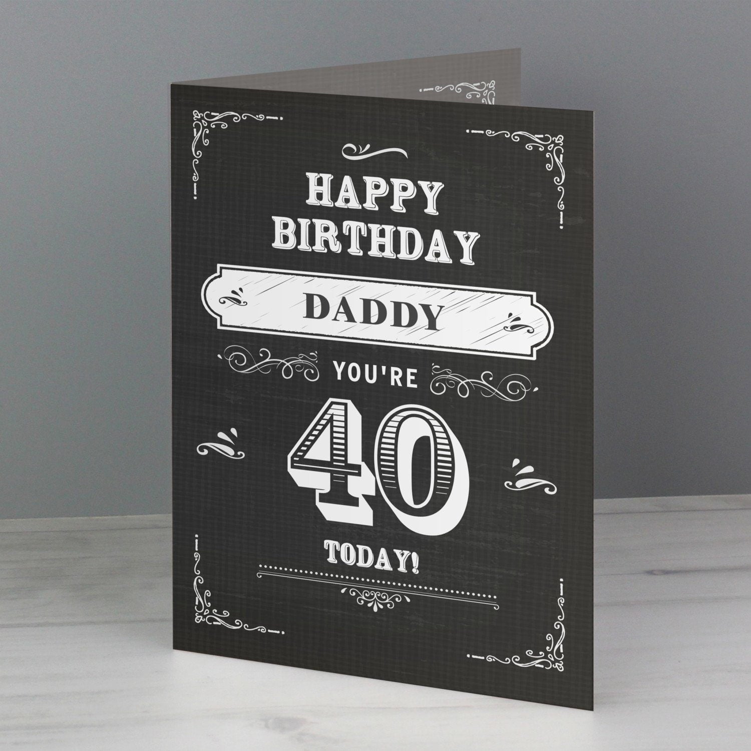 Personalised Vintage Typography Birthday Card: 1 - Greeting Cards By Gift Moments