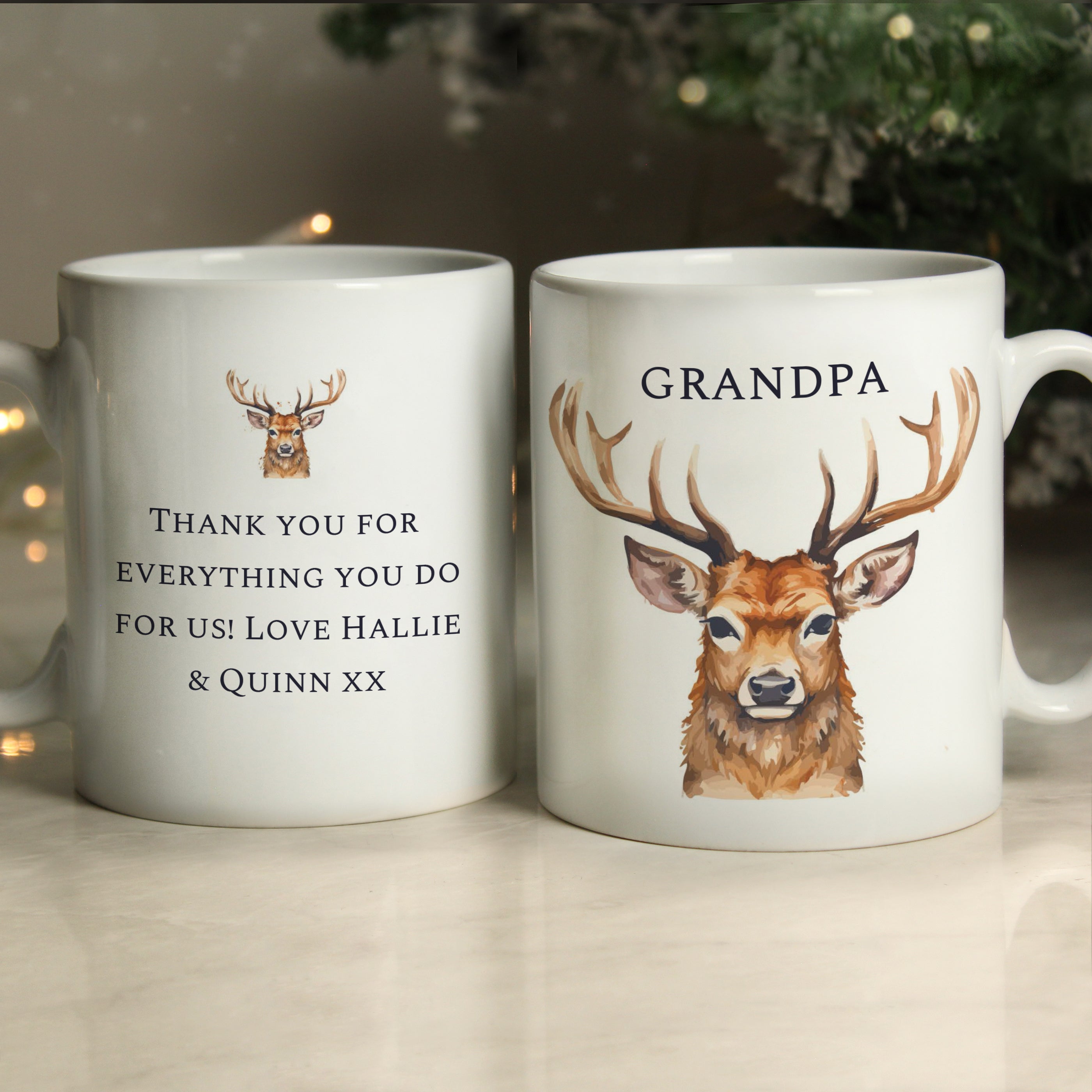 Personalised Watercolour Stag Mug - Shop Mugs At Gift Moments - 4