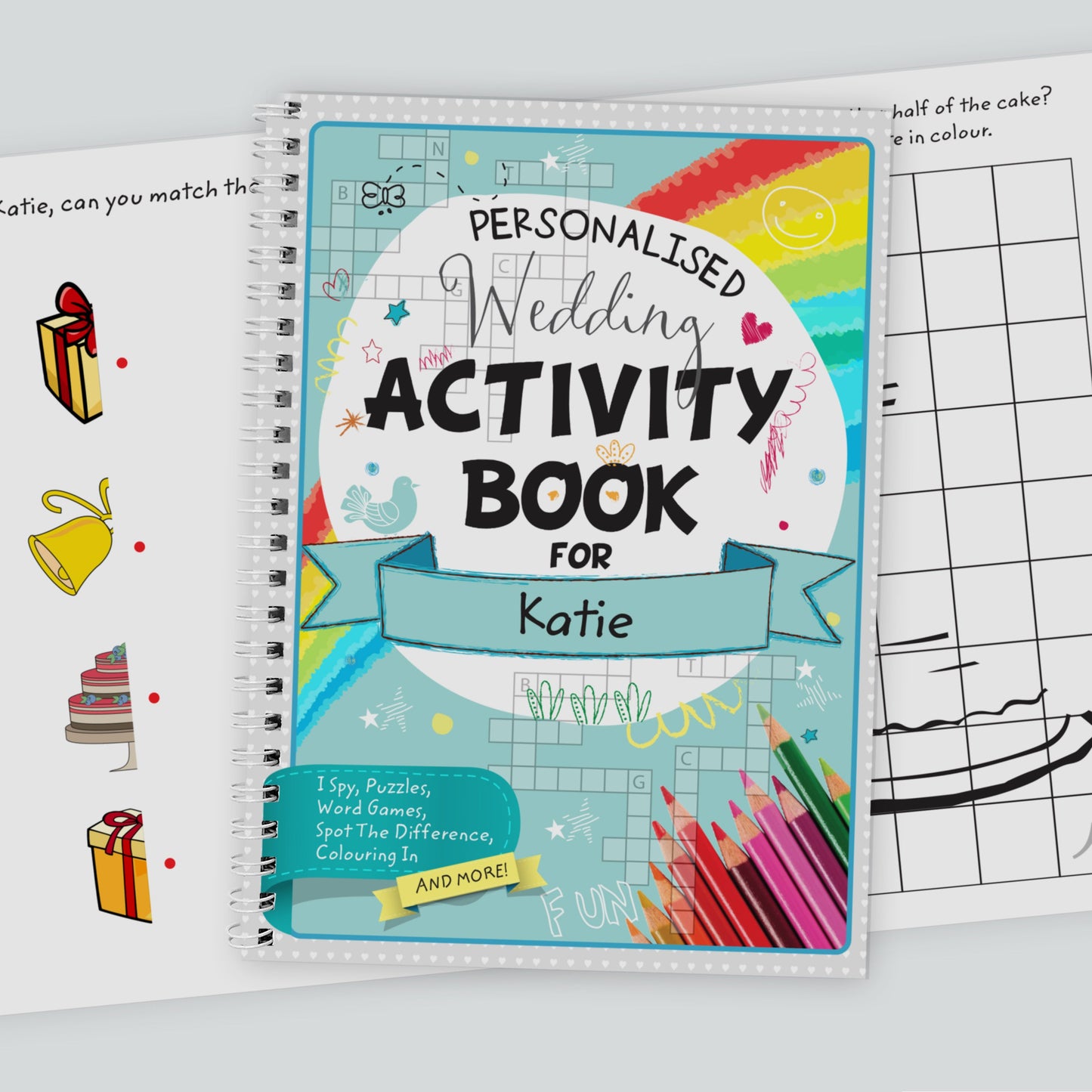 Personalised Wedding Activity A5 Notebook: 1 - Notebooks By Gift Moments