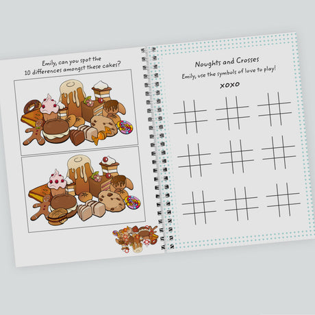 Personalised Wedding Activity A5 Notebook: 9 - Notebooks By Gift Moments
