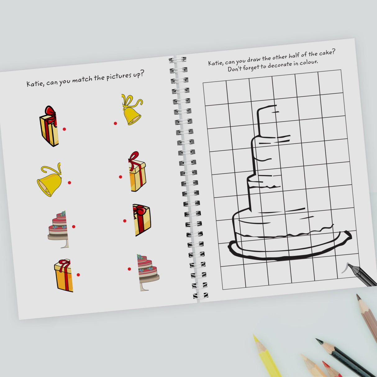 Personalised Wedding Activity A5 Notebook: 3 - Notebooks By Gift Moments