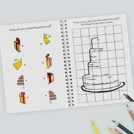 Personalised Wedding Activity A5 Notebook: 3 - Notebooks By Gift Moments