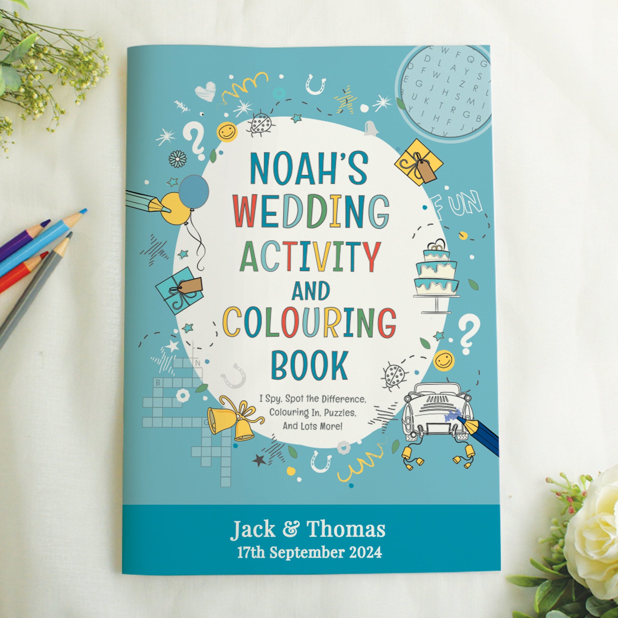 Personalised Wedding Activity Book for Boys: 7 - Books By Gift Moments