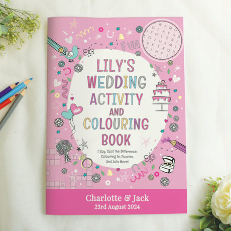Personalised Wedding Activity Book for Girls: 7 - Books By Gift Moments