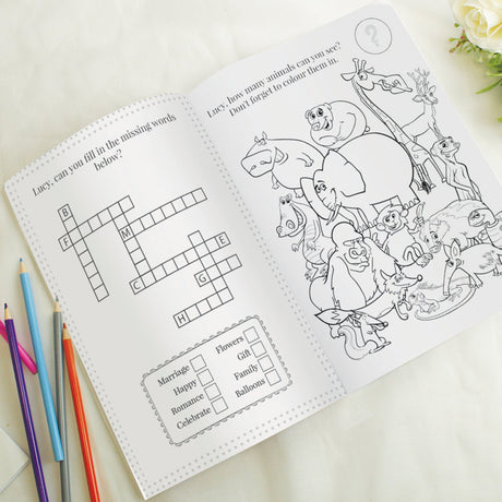 Personalised Wedding Activity Book for Girls: 8 - Books By Gift Moments