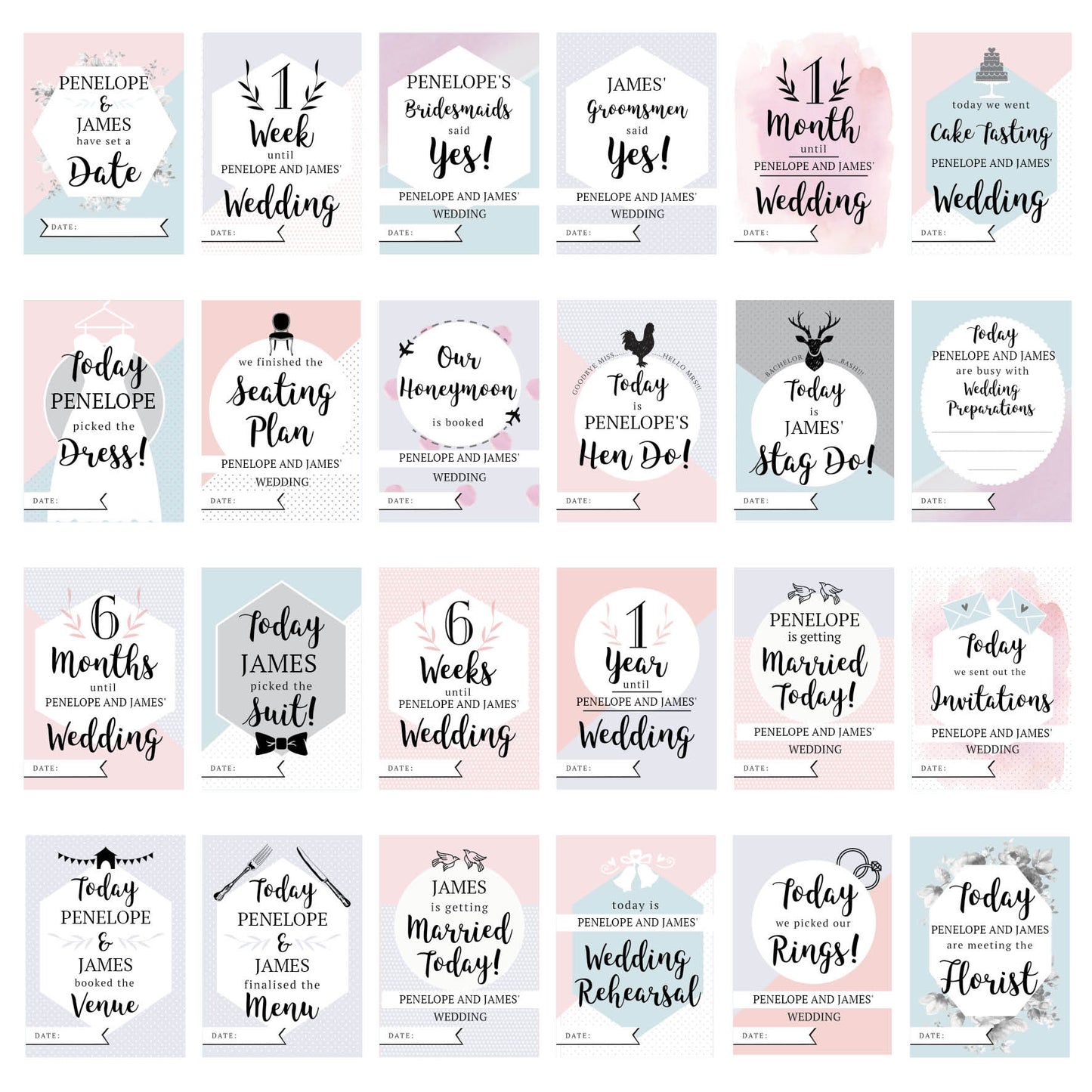 Personalised Wedding Cards For Milestone Moments: 4 - Keepsakes By Gift Moments