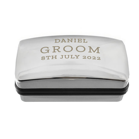Personalised Wedding Cufflink Box: 3 - Cufflink Boxes By Gift Moments