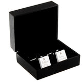 Personalised Wedding Father of the Bride Square Cufflinks: 3 - Cufflinks & Tie Slides By Gift Moments