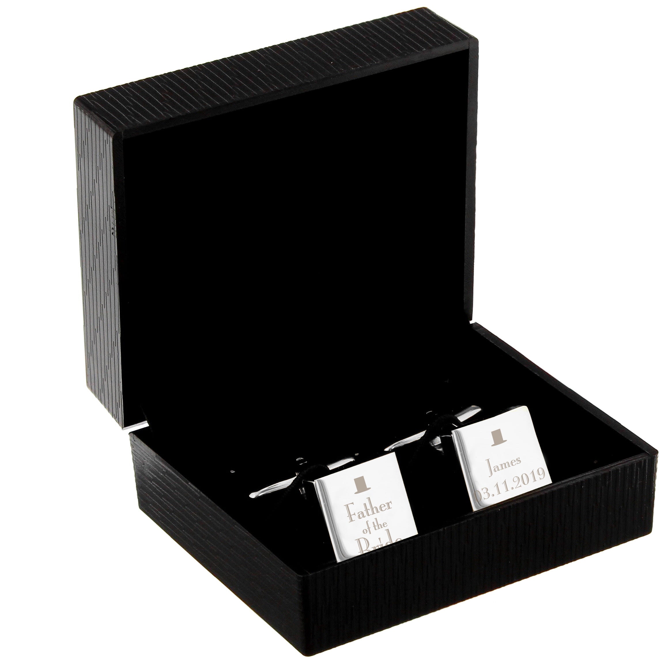 Personalised Wedding Father of the Bride Square Cufflinks - Shop Cufflinks & Tie Slides At Gift Moments - 3
