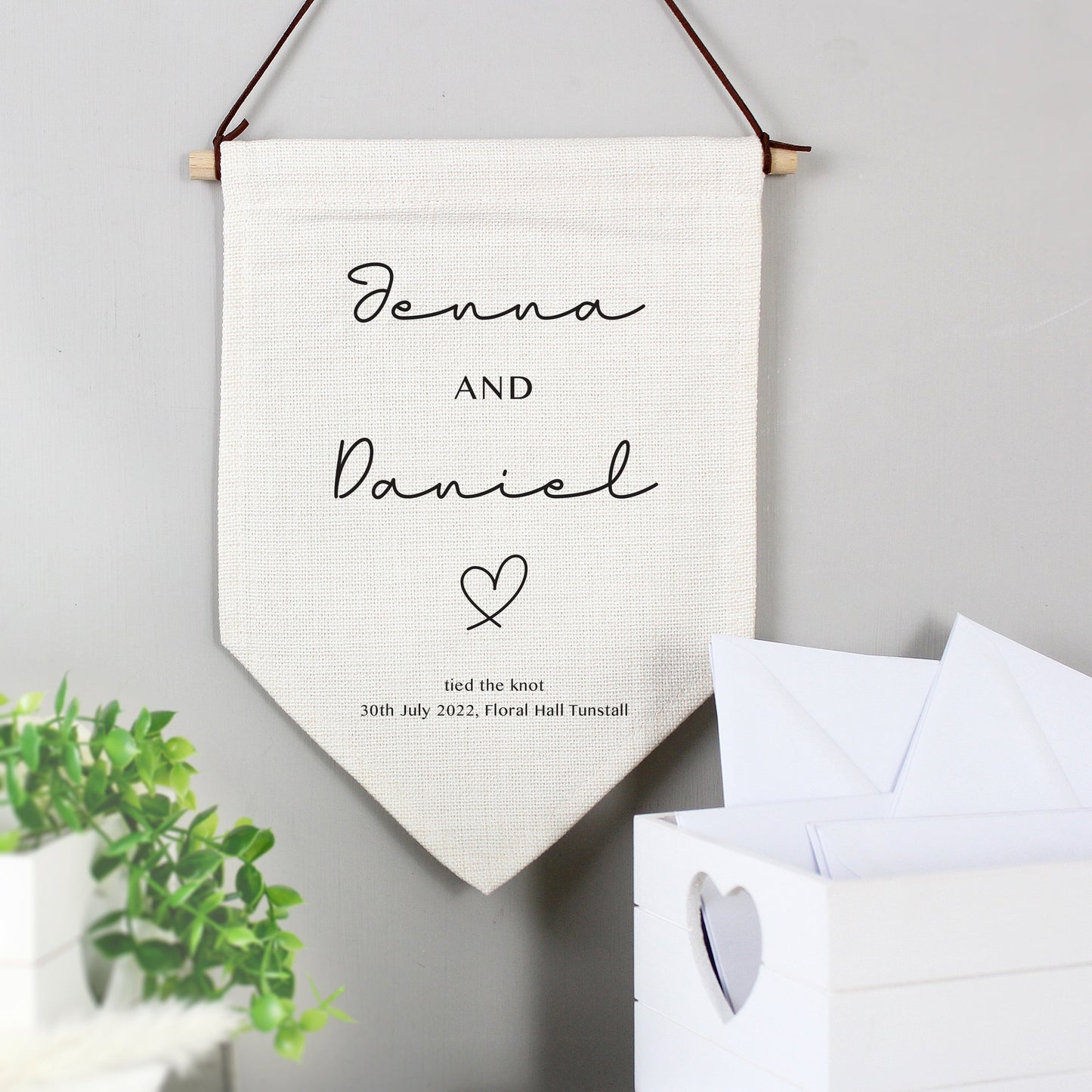 Personalised Wedding Hanging Banner: 1 - Banners By Gift Moments