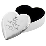 Personalised Wedding Maid of Honour Heart Trinket Box: 5 - Trinket Boxes By Gift Moments
