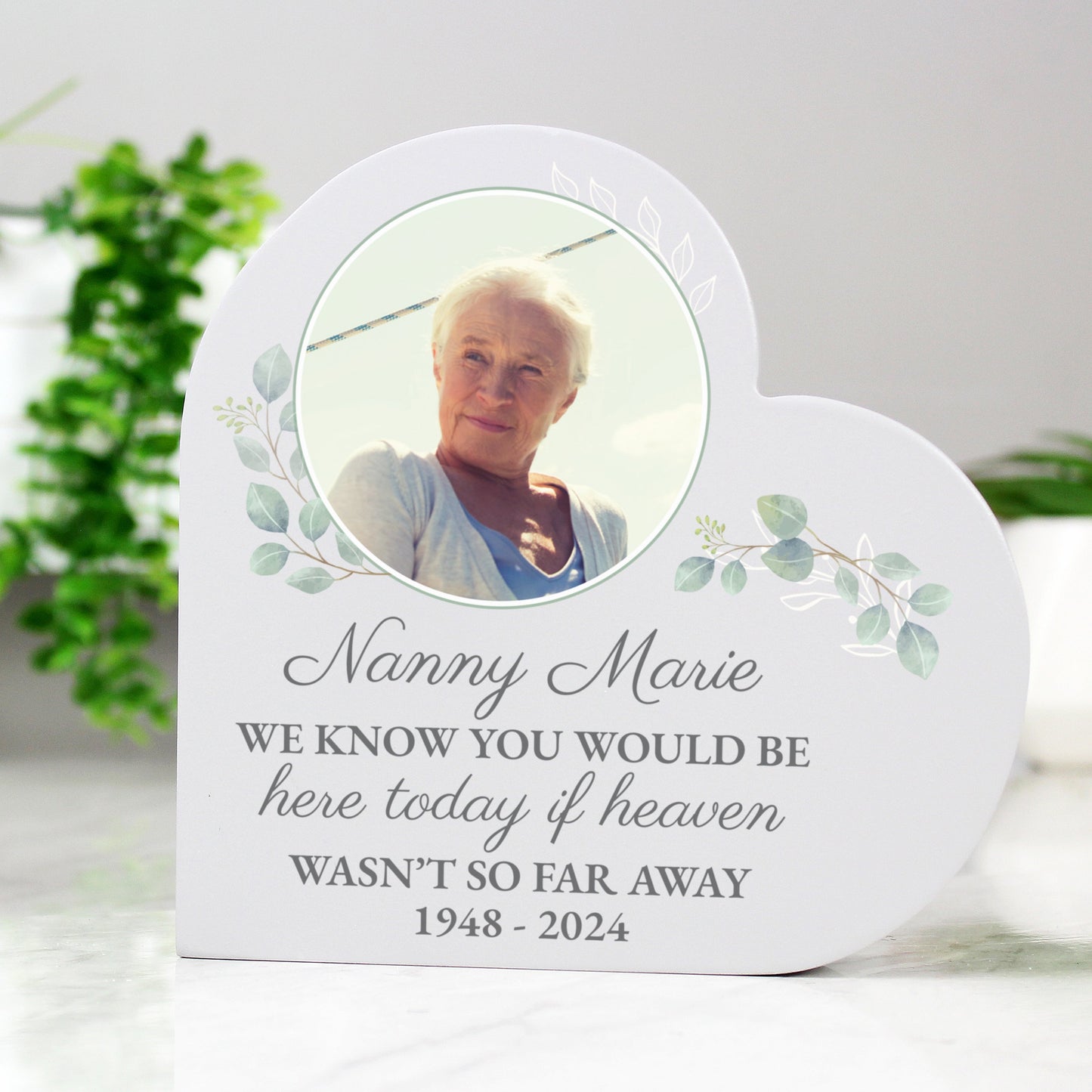 Personalised Wedding Memory Table Heart Ornament: 1 - Ornaments By Gift Moments
