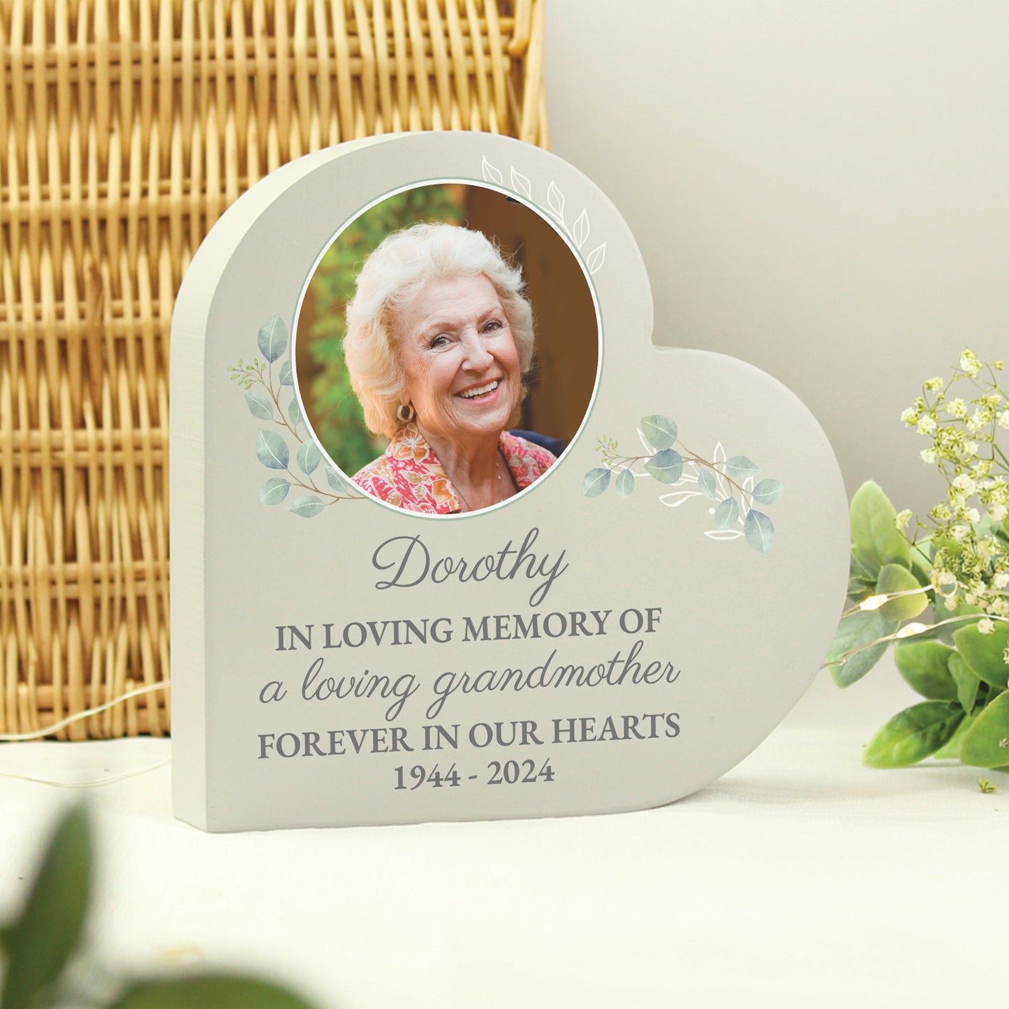 Personalised Wedding Memory Table Heart Ornament: 2 - Ornaments By Gift Moments